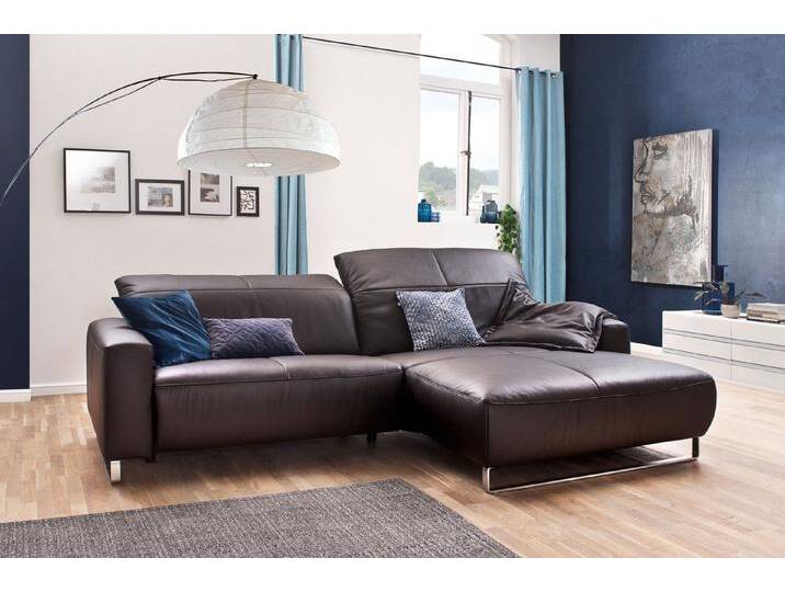 KAWOLA Ecksofa YORK, Couch L-Form rechts oder links, mit oder ohne Sitztiefenverstellung, mit Sitztiefenverstellung, chocolate KAWOLA Ecksofa YORK, Couch L-Form rechts oder links, mit oder ohne Sitztiefenverstellung, mit Sitztiefenverstellung, chocolate von OTTO