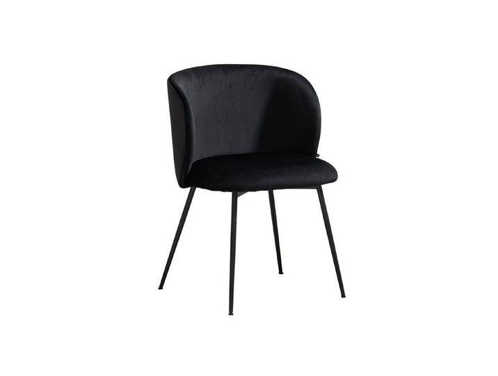 KAWOLA Esszimmerstuhl LENA Bequemer Polsterstuhl - Moderner Designstuhl (1 St), Velvetbezug. Stahlbeine. Bequemer Sitz. Modernes Design., schwarz von OTTO