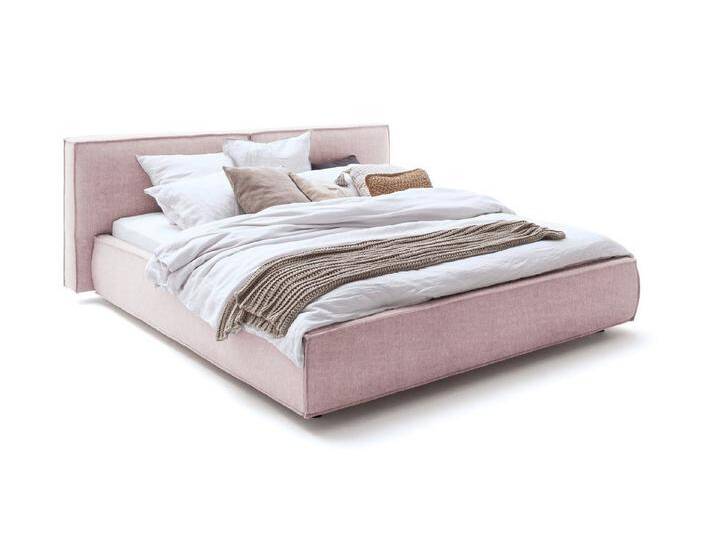 KAWOLA Polsterbett CARLO, Stoff, verschiedene Größen und verschiedene Farben, rosa, 140 x 200 cm von OTTO