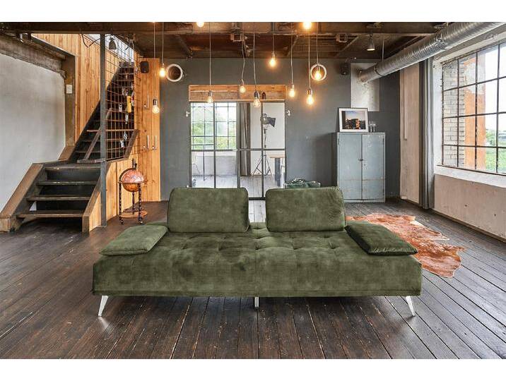 KAWOLA Schlafsofa WIOLO, Daybed Stoff, mit oder ohne Hocker, verschiedene Farben 240x110 cm, grün, ohne Hocker, Velvet moosgrün KAWOLA Schlafsofa WIOLO, Daybed Stoff, mit oder ohne Hocker, verschiedene Farben 240x110 cm, grün, ohne Hocker, Velvet moosgrün von OTTO