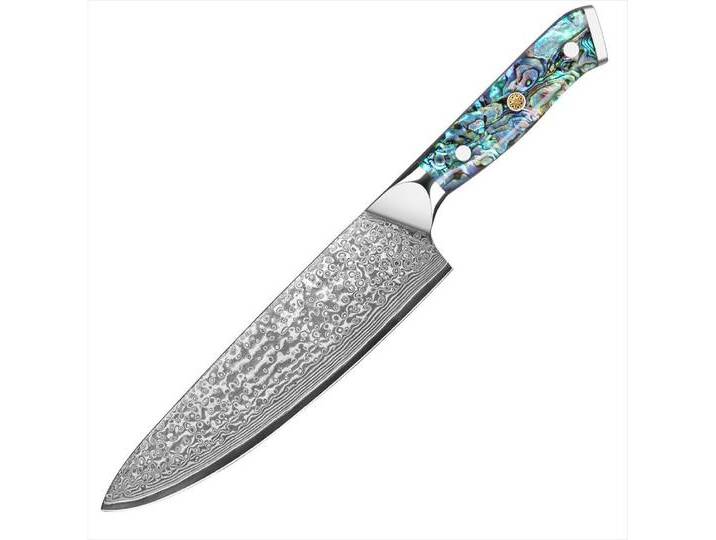KEENZO Damastmesser 20cm Damast Kochmesser aus Damaststahl für Fisch Gemüse Obst Fleisch, damaststahl, Ergonomisch griff, grün, Abalone-Muschel Griff KEENZO Damastmesser 20cm Damast Kochmesser aus Damaststahl für Fisch Gemüse Obst Fleisch, damaststahl, Ergonomisch griff, grün, Abalone-Muschel Griff von OTTO