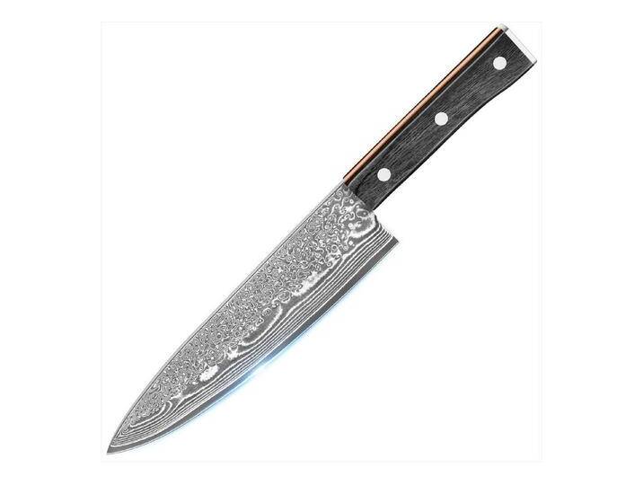 KEENZO Damastmesser Damast Chefmesser aus 67 Lagen Damaststahl 20cm Küchenmesser, schwarz KEENZO Damastmesser Damast Chefmesser aus 67 Lagen Damaststahl 20cm Küchenmesser, schwarz von OTTO