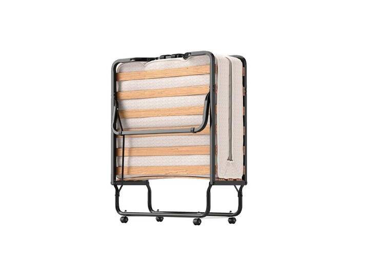 KOMFOTTEU Gästebett Klappbett mit Matratze aus Memoryschaum, 4 Universalrollen, beige von OTTO