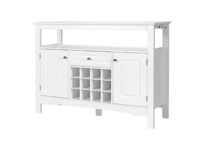 KOMFOTTEU Sideboard Küchenschrank mit Weinregal, 117 × 40,5 × 85,5 cm, weiß, weiß KOMFOTTEU Sideboard Küchenschrank mit Weinregal, 117 × 40,5 × 85,5 cm, weiß, weiß von OTTO