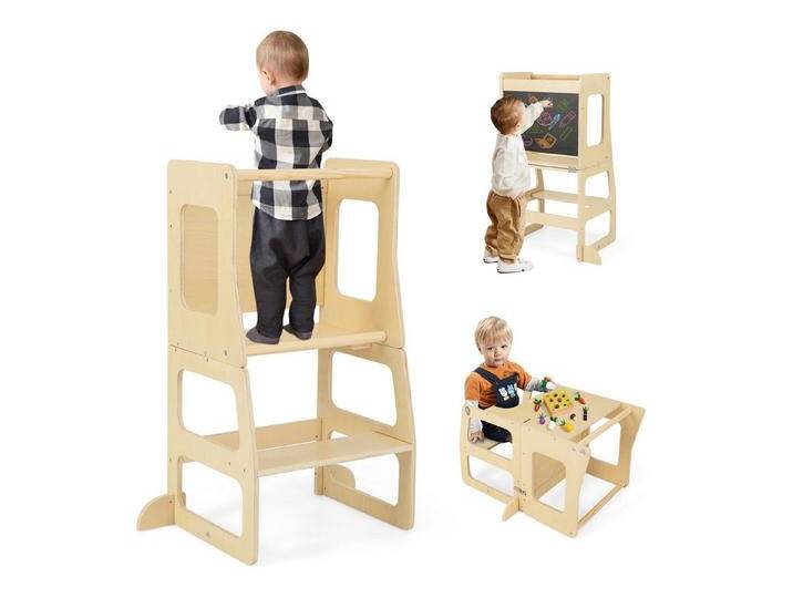 KOMFOTTEU Tritthocker, Tritthocker mit Tafel, für Baby ab 1 Jahr bis zu 60kg, beige KOMFOTTEU Tritthocker, Tritthocker mit Tafel, für Baby ab 1 Jahr bis zu 60kg, beige von OTTO