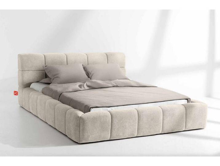 KONSIMO® Polsterbett Doppelbett AERI mit Stauraum, ohne Matratze, hergestellt in der EU (140/160/180/200 cm x 200 cm), handgefertigt, mit Massivholzrahmen, gepolstertes Kopfteil von OTTO