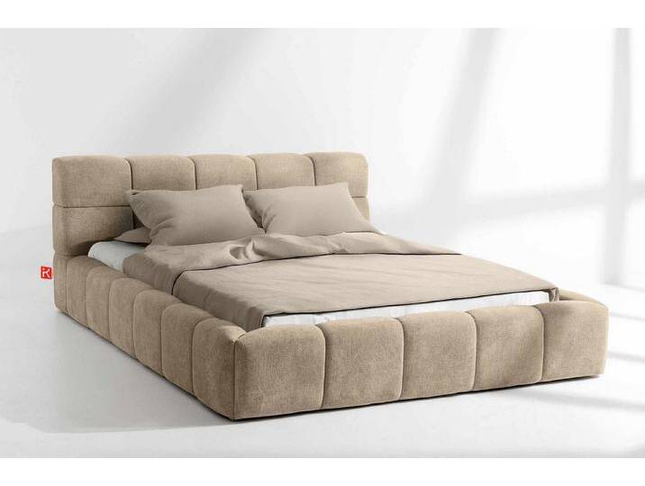 KONSIMO® Polsterbett Doppelbett AERI mit Stauraum, ohne Matratze, hergestellt in der EU (140/160/180/200 cm x 200 cm), handgefertigt, mit Massivholzrahmen, gepolstertes Kopfteil von OTTO