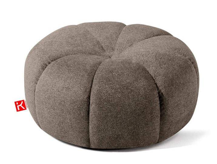 KONSIMO® Polsterhocker TOCA Sitzpouf, Sitzhocker, hergestellt in der EU, strapazierfähiges, wasserdichtes Gewebe, mit dekorativen Nähten, braun von OTTO
