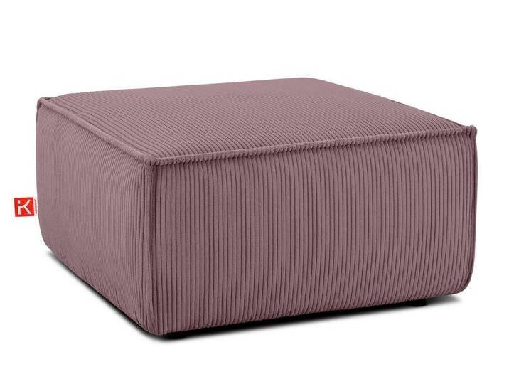 KONSIMO® Sitzhocker NAPI Pouf, hergestellt in der EU, mit Wellfedern in der Sitzfläche, rosa, hellviolett von OTTO