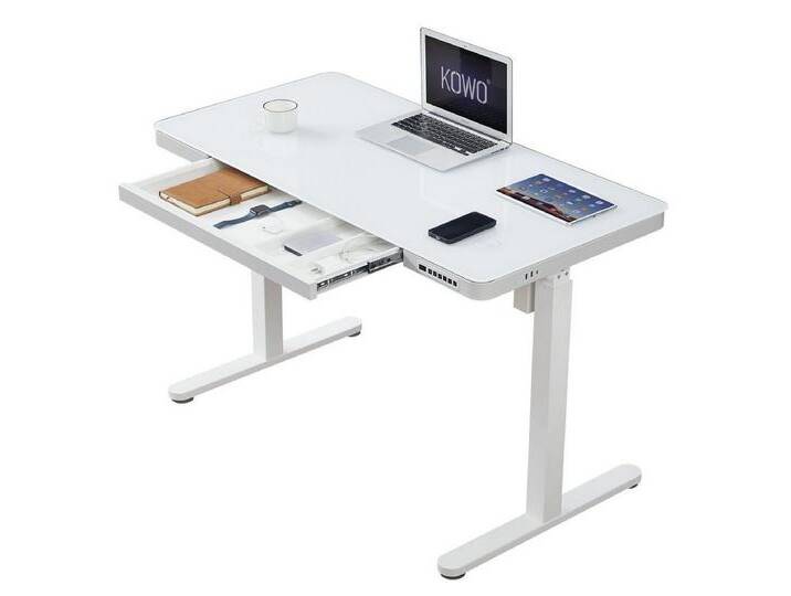 KOWO Schreibtisch Glas Arbeitstisch Höhenverstellbar Elektrischer Bürotisch Home Office, Mobilo, Sitz- & Stehpult, 2-Fach-Teleskop, mit Memory-Steuerung KOWO Schreibtisch Glas Arbeitstisch Höhenverstellbar Elektrischer Bürotisch Home Office, Mobilo, Sitz- & Stehpult, 2-Fach-Teleskop, mit Memory-Steuerung von OTTO