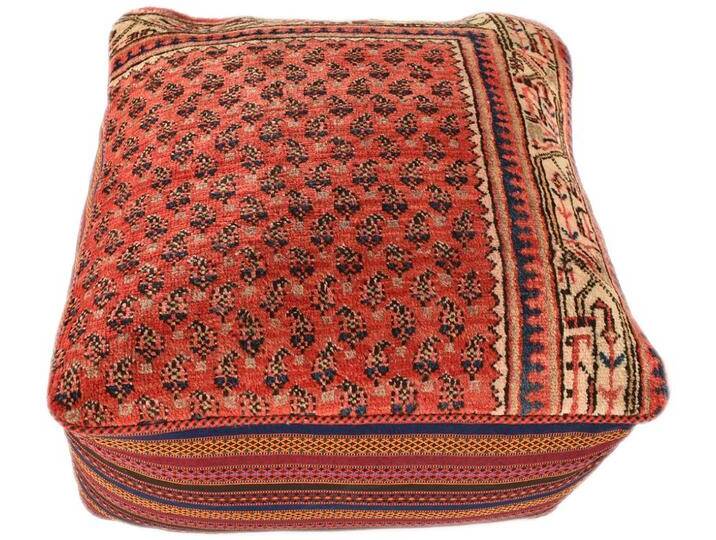 KUHFELL online & NOMAD Pouf ORIENT KELIM POUF SITZKISSEN BODENKISSEN FUßHOCKER 60 x 60 x 30 cm, 7318 von OTTO