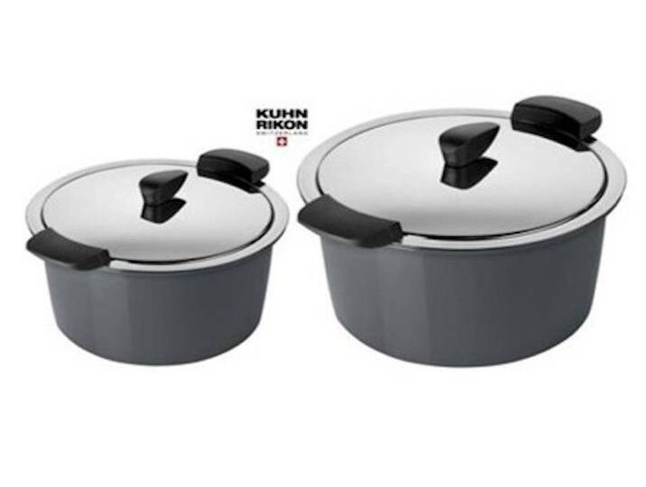 KUHN RIKON Kochtopf Kuhn Rikon HOTPAN Thermo + Energiespartopf Set 2,0 L, 3,0 L in Grau von OTTO