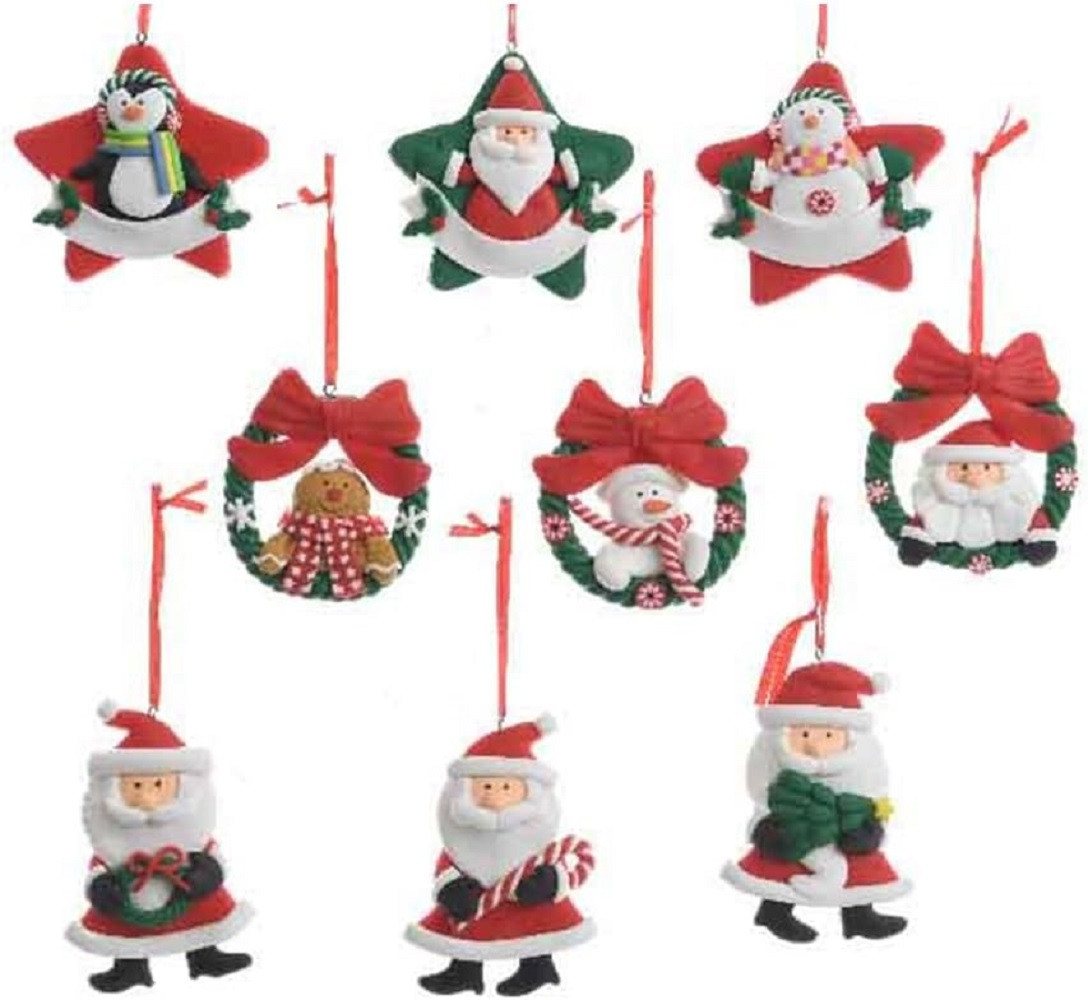 Kaemingk Christbaumschmuck Gips Figuren Dekohänger Geschenkhänger Stern Kranz Nikolaus 3er Set Kaemingk Christbaumschmuck Gips Figuren Dekohänger Geschenkhänger Stern Kranz Nikolaus 3er Set von Kaemingk