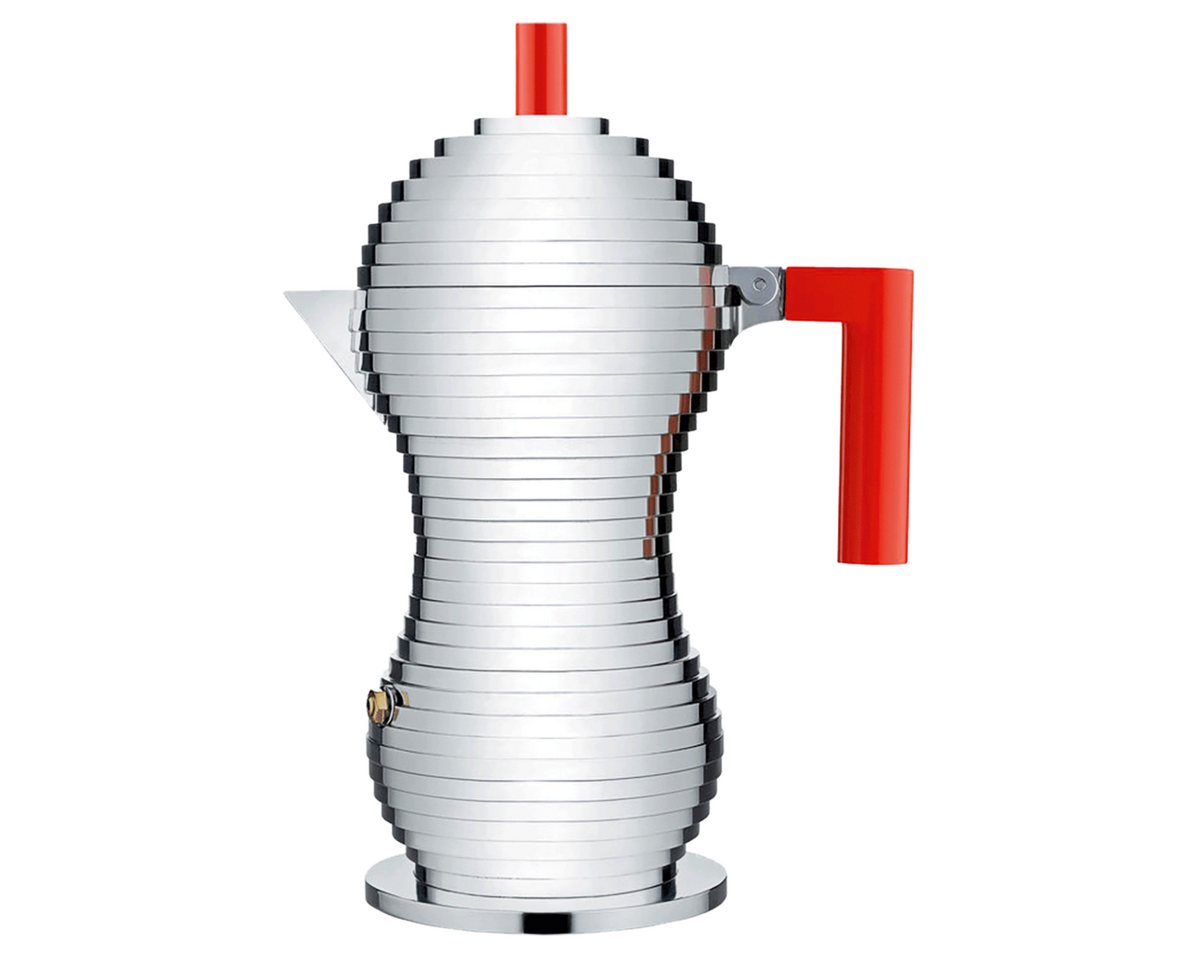 Kaffeekanne Alessi MDL02/6 R Pulcina Espressomaschine - Gußaluminium. Griff und Kaffeekanne Alessi MDL02/6 R Pulcina Espressomaschine - Gußaluminium. Griff und von OTTO