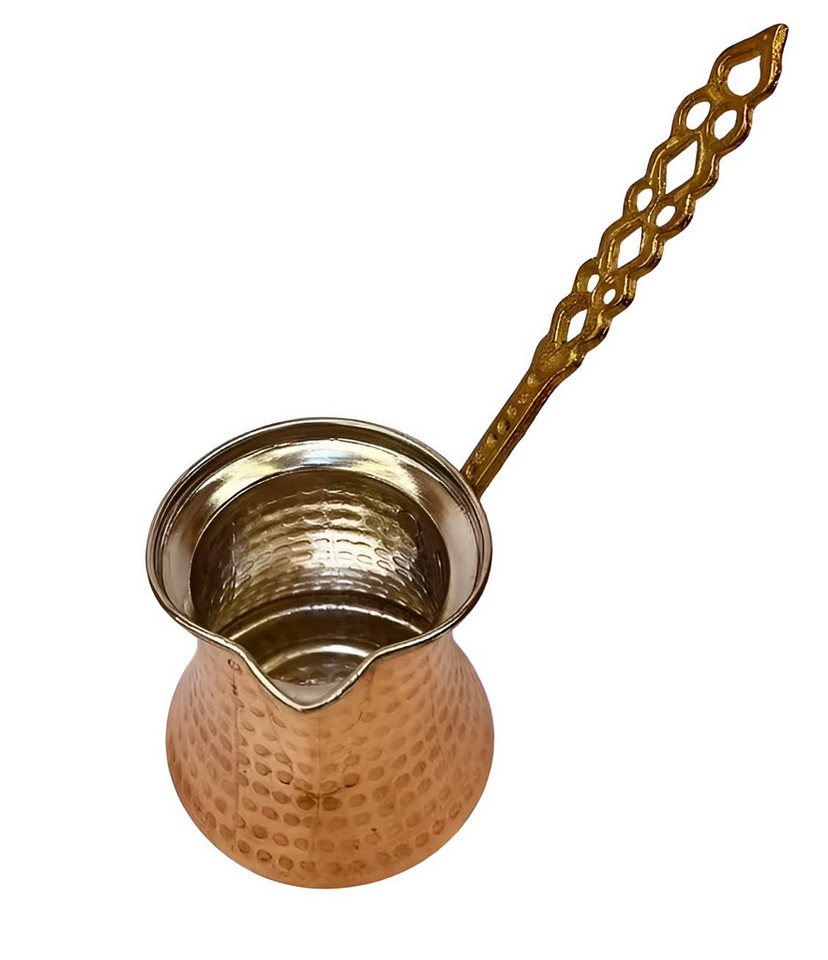Kaffeekanne Handgemachte Kupfer, Cezve, Traditionelle Türkische Kaffeekanne, (Türkische Kaffeekanne, 1-St., 1x Kupfer-Cezve, Kaffeekanne), Handgefertigt Traditionelles türkische Kaffeekanne von OTTO