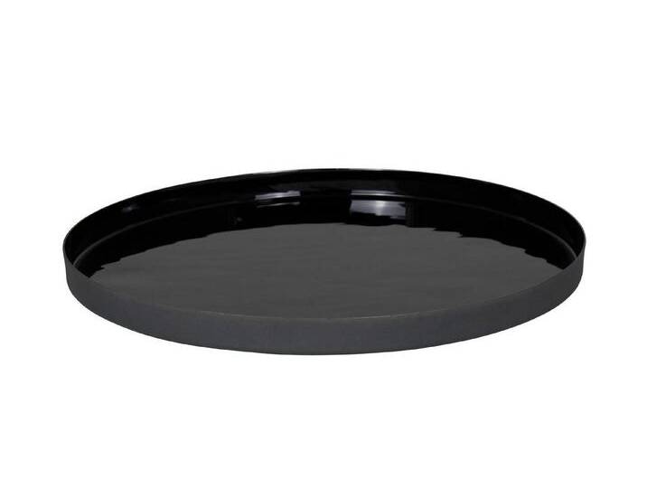 Kaheku Dekotablett Tablett Elsi, Schwarz, Ø 60 cm, 1212004513 (1 St) von OTTO