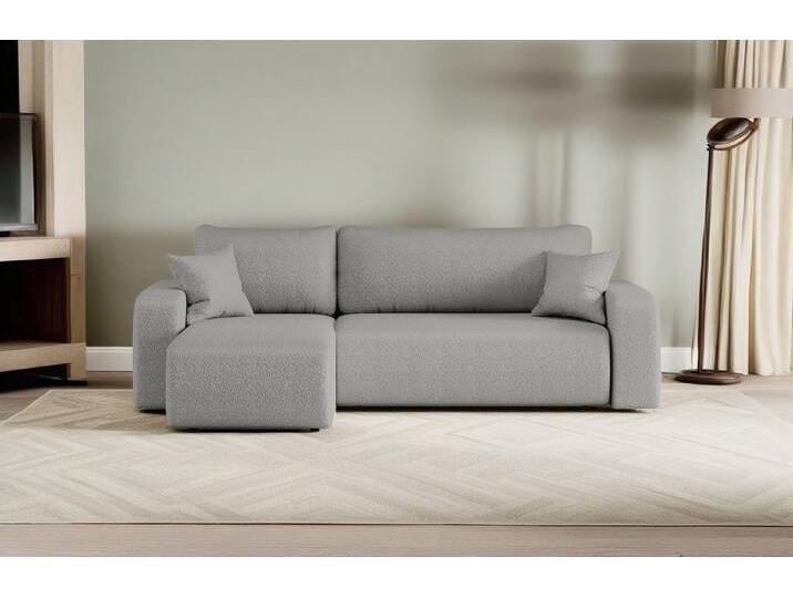 Kaiser Möbel Ecksofa mit schlaffunktion und bettkasten, MILANO L stoff Poso und Quelle, Bettkasten, Schlaffunktion, praktisch, funktionell, grau Kaiser Möbel Ecksofa mit schlaffunktion und bettkasten, MILANO L stoff Poso und Quelle, Bettkasten, Schlaffunktion, praktisch, funktionell, grau von OTTO