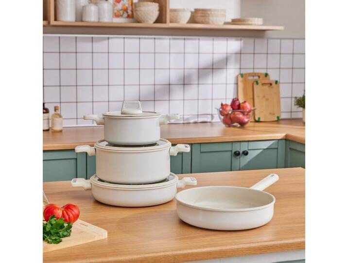 Karaca Topf-Set Ceramica Valenti 7-Teiliges Kochgeschirr Set, Bratpfanne Kochgeschirr Bratentopf Fleischtopf Stieltopf Pfanne von OTTO