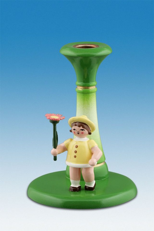 Kerzenhalter Kerzenhalter Kerzenhalter mit Blumenkind bunt Höhe 6,5cm NEU von OTTO