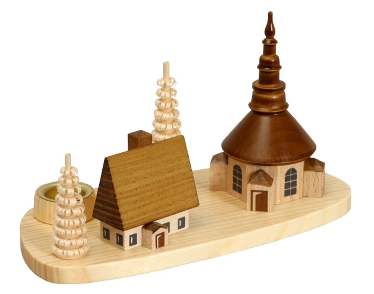 Kerzenhalter Kerzenhalter Seiffener Kirche natur Höhe 7,5 cm NEU Kerzenhalter Kerzenhalter Seiffener Kirche natur Höhe 7,5 cm NEU von OTTO