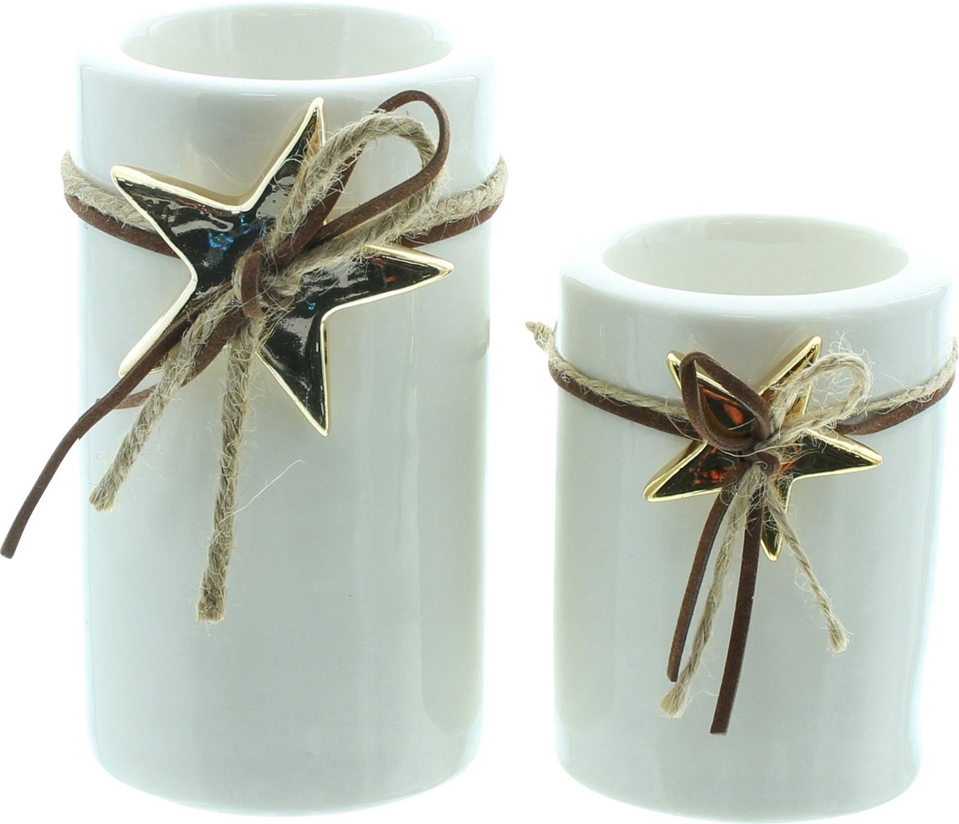 Kerzenhalter Teelichthalter "Goldstern" 2er-Set von OTTO