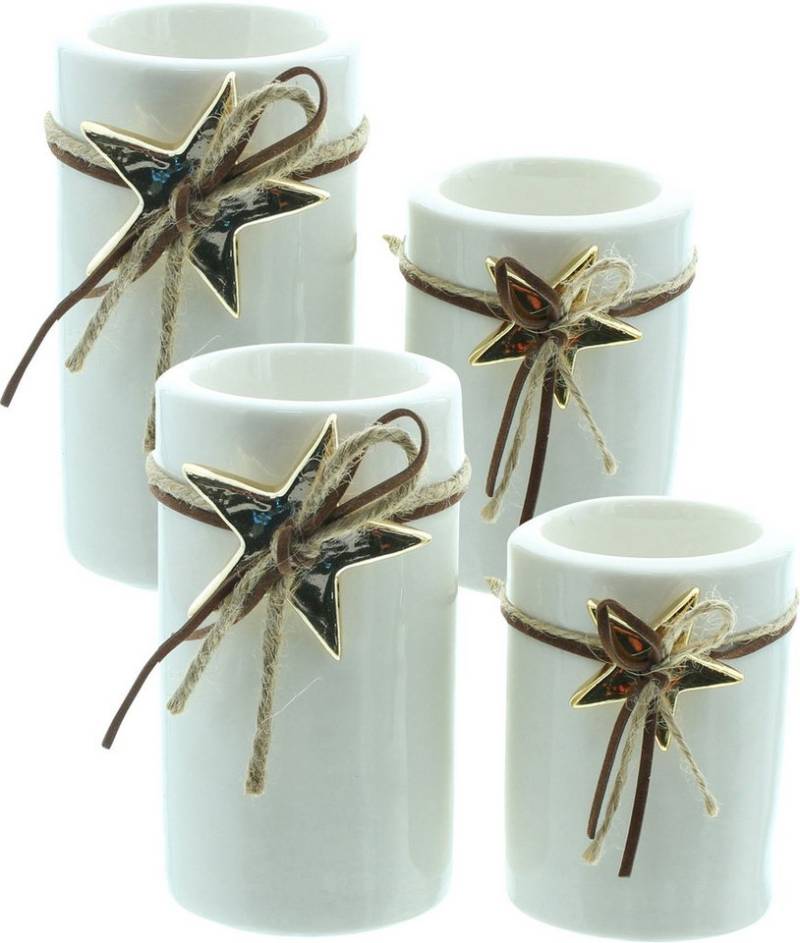 Kerzenhalter Teelichthalter "Goldstern" 4er-Set von OTTO
