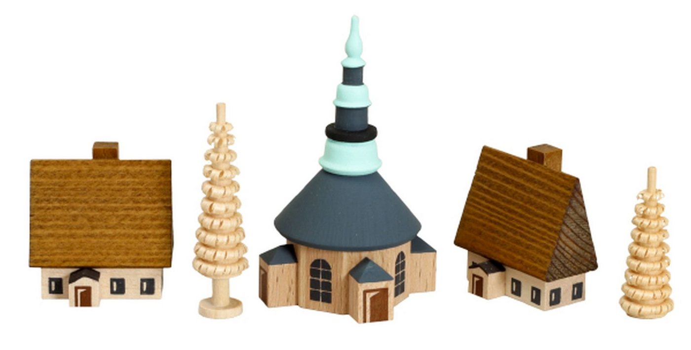 Kerzenhalter Weihnachtsdekoration Dorf Seiffen mit Ringelbäumchen bunt Höhe 7 cm Kerzenhalter Weihnachtsdekoration Dorf Seiffen mit Ringelbäumchen bunt Höhe 7 cm von OTTO