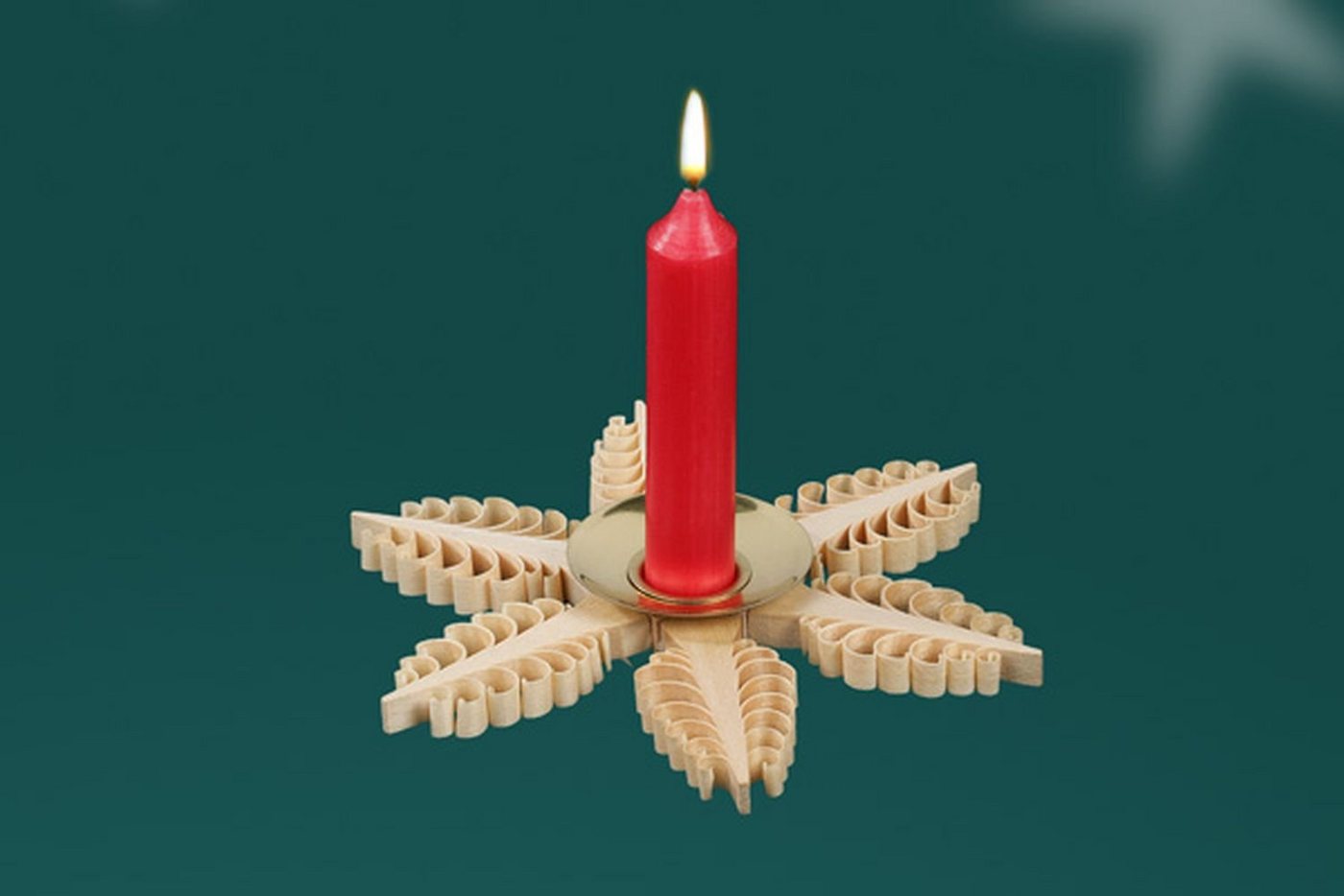 Kerzenhalter Tischschmuck Kerzenhalter aus 6 Bäumchen BxHxT=11,5x11,5x2cm NEU, aus gestochenen Span von OTTO