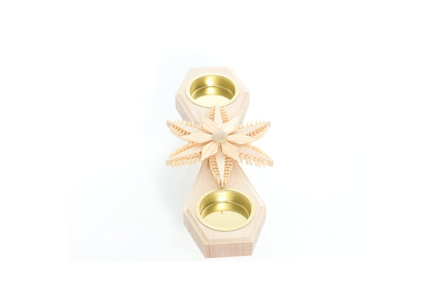 Teelichthalter Tischschmuck Kerzenhalter für 2 Kerzen Mittig mit Stern Teelichthalter Tischschmuck Kerzenhalter für 2 Kerzen Mittig mit Stern von OTTO