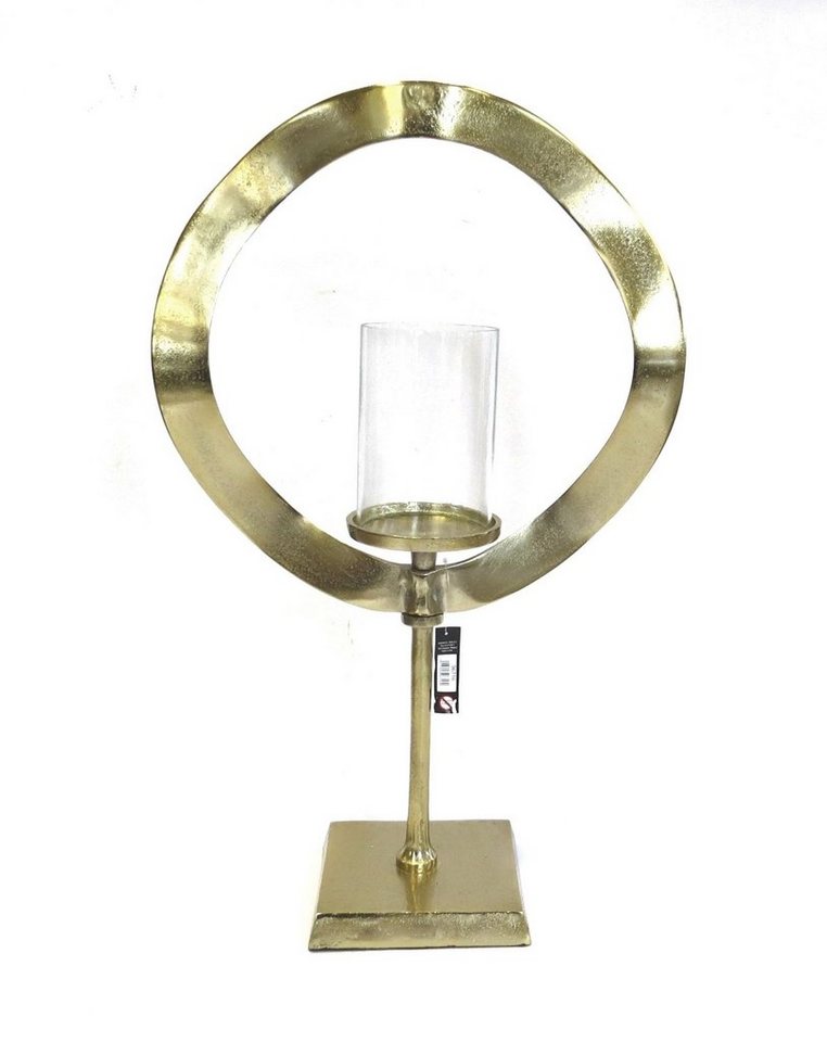 Kerzenständer Kerzenständer Windlicht Groß Gold Rund Design 62 cm, Extra Groß von OTTO