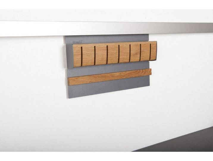 Kesseböhmer Küchenorganizer-Set Linero MosaiQ Küchen-Relingsystem Module Zubehör, Magnet-Messerhalter Eichendekor graphitschwarz, schwarz von OTTO