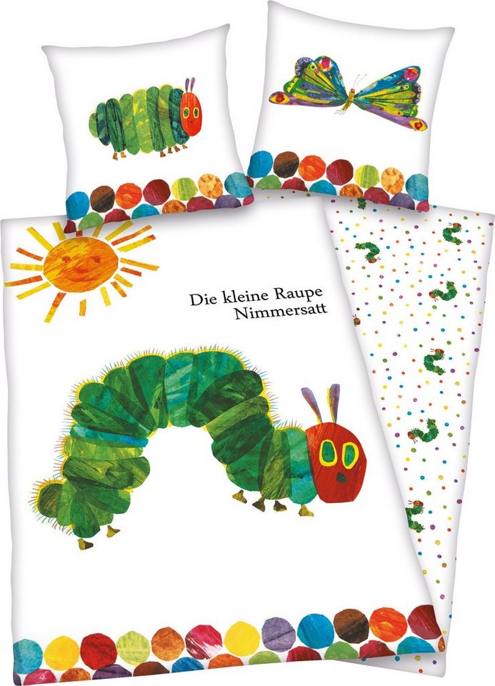 Die kleine Raupe Nimmersatt Kinderbettwäsche Die kleine Raupe Nimmersatt, Renforcé, mit niedlichem Motiv Die kleine Raupe Nimmersatt Kinderbettwäsche Die kleine Raupe Nimmersatt, Renforcé, mit niedlichem Motiv von Die kleine Raupe Nimmersatt