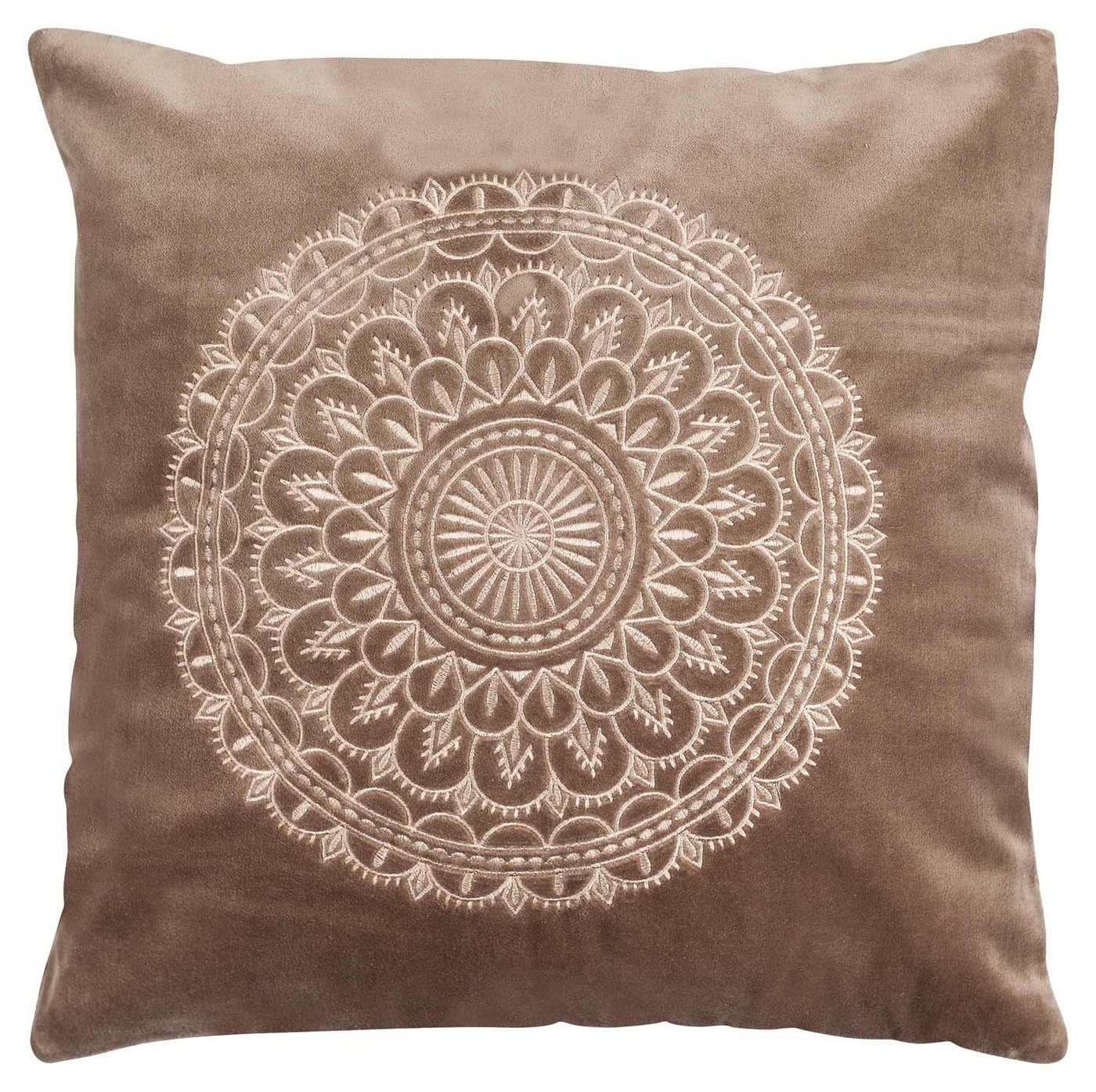 Kissenhülle PRESTON VELVET, Braun, Ornamente, 45 x 45 cm, (1 Stück) von OTTO