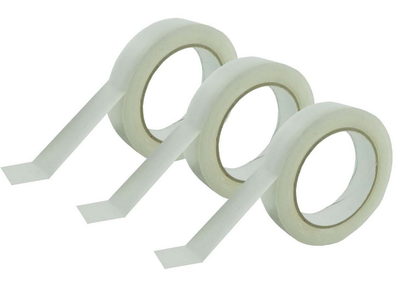 varivendo Klebeband 3x UV-PVC-Band glatt weiß 25mm x 33m PVC-Klebeband Schutzband PVC-Schu (Set, 3-St., 3 Rollen Weich-PVC Klebeband) wasserdicht, beständig gegen Feuchtigkeit, Öle, Laugen, Säuren von varivendo