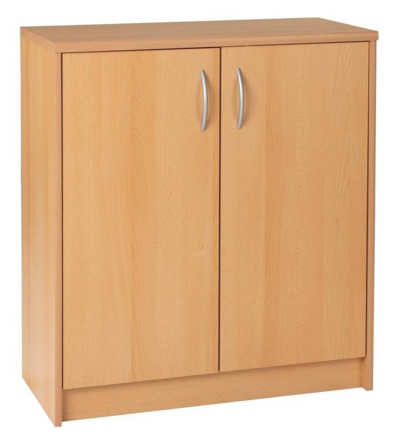 Kommode OPTIMUS, B 74 x H 86 cm, Buchedekor, 2 Türen, 2 Einlegeböden von OTTO