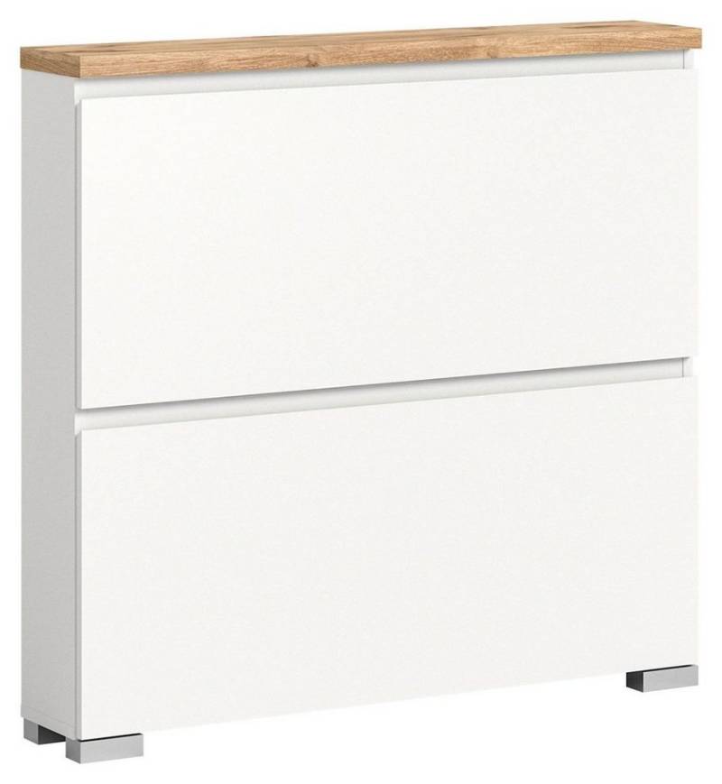 Kommode SHOELOVE, B 95 cm x H 88 cm, Nox Eiche Dekor, Weiß, 2 Klappen von OTTO