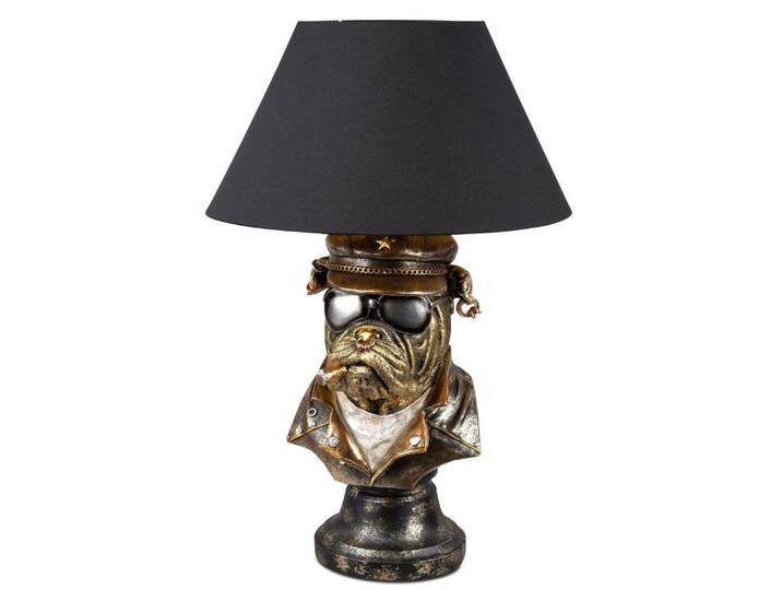 Kremers Schatzkiste Stehlampe Antikfarbene Hundelampe mit schwarzem Stoffschirm 57cm Tischlampe Kremers Schatzkiste Stehlampe Antikfarbene Hundelampe mit schwarzem Stoffschirm 57cm Tischlampe von OTTO