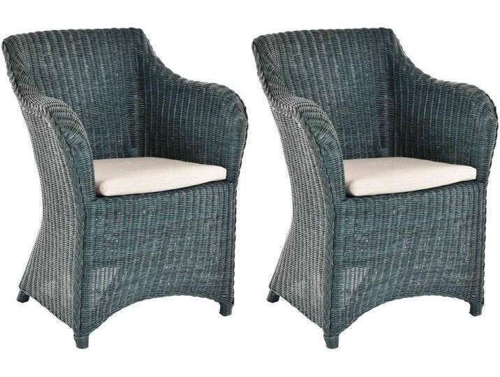 Krines Home Esszimmersessel 2er Set Rattan Esszimmersessel Dive Esszimmerstuhl mit Armlehne Sessel (Spar-Set, 2-St., 2er-Set), Rattansessel, Esszimmer von OTTO