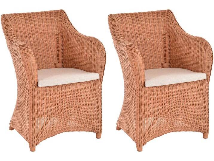 Krines Home Esszimmersessel 2er Set Rattan Esszimmersessel Dive Esszimmerstuhl mit Armlehne Sessel (Spar-Set, 2-St., 2er-Set), Rattansessel, Esszimmer von OTTO