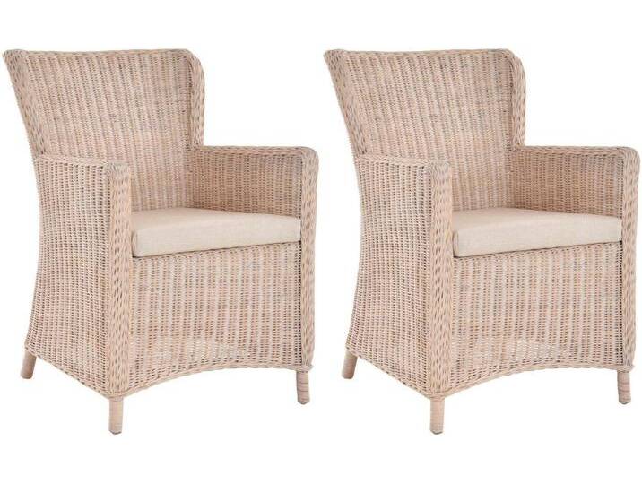 Krines Home Esszimmersessel 2er Set Rattansessel Skandinavischer Stil Natur Rattan Sessel, Armlehnsessel, Esszimmer, weiß, Vintage Weiss Krines Home Esszimmersessel 2er Set Rattansessel Skandinavischer Stil Natur Rattan Sessel, Armlehnsessel, Esszimmer, weiß, Vintage Weiss von OTTO