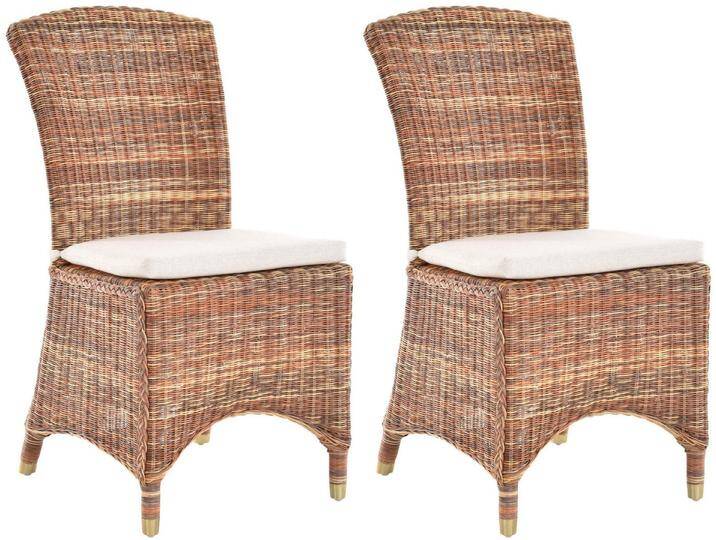 Krines Home Esszimmerstuhl 2er Set Esszimmersessel Rattan Esszimmerstuhl Rattanstuhl Korb-Stuhl, bunt, Mix Krines Home Esszimmerstuhl 2er Set Esszimmersessel Rattan Esszimmerstuhl Rattanstuhl Korb-Stuhl, bunt, Mix von OTTO