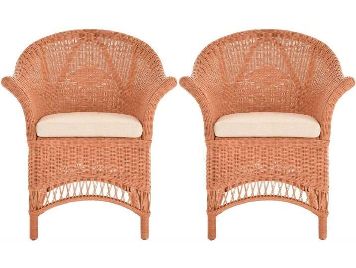 Krines Home Loungesessel 2er Set Extra breiter Rattansessel Landhaus Flechtsessel Wintergarten, Natur Rattan Sessel Korbsessel, braun, Terracotta Krines Home Loungesessel 2er Set Extra breiter Rattansessel Landhaus Flechtsessel Wintergarten, Natur Rattan Sessel Korbsessel, braun, Terracotta von OTTO