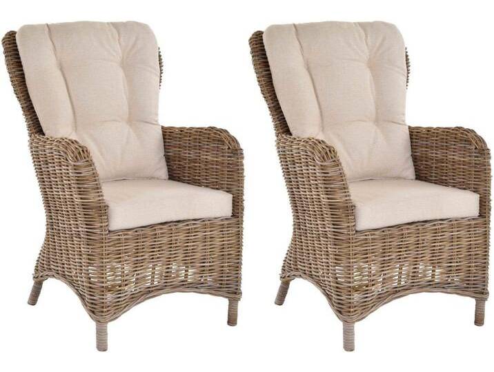 Krines Home Ohrensessel 2er Set Moderner Rattan Wintergartensessel mit hoher Rückenlehne (2er-Set, 2-St., 2er-Set), Ohrenbackensessel Sessel Esszimmer mit Armlehne von OTTO