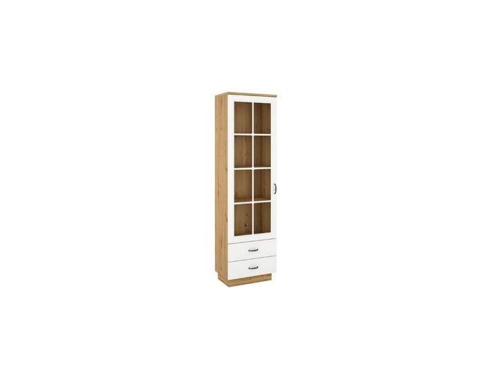 Küchen-Preisbombe Glasvitrine Vitrine Stilo 60 cm Esszimmer Landhaus Weiß Eiche Artisan Küche von OTTO
