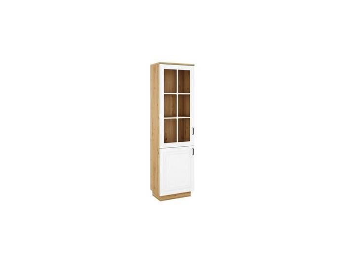 Küchen-Preisbombe Glasvitrine Vitrine Stilo 60 cm Esszimmer Landhaus Weiß Eiche Artisan Küche von OTTO