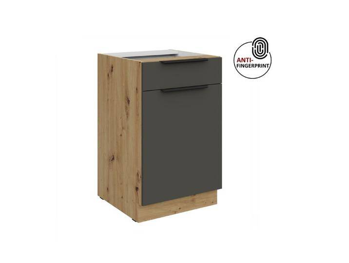 Küchen-Preisbombe Unterschrank 50 cm Küche ARIA Graphite ultra matt Anti Fingerprint Küchenzeile Küchen-Preisbombe Unterschrank 50 cm Küche ARIA Graphite ultra matt Anti Fingerprint Küchenzeile von OTTO