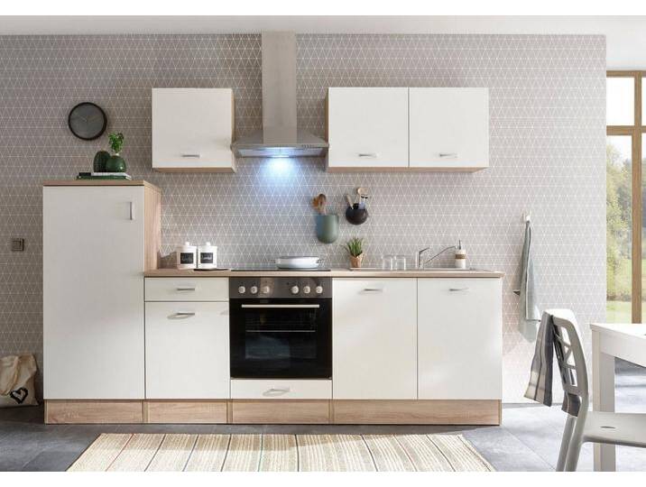 Küchenblock - weiß matt - mit E-Geräten - 270 cm Küchenblock - weiß matt - mit E-Geräten - 270 cm von OTTO