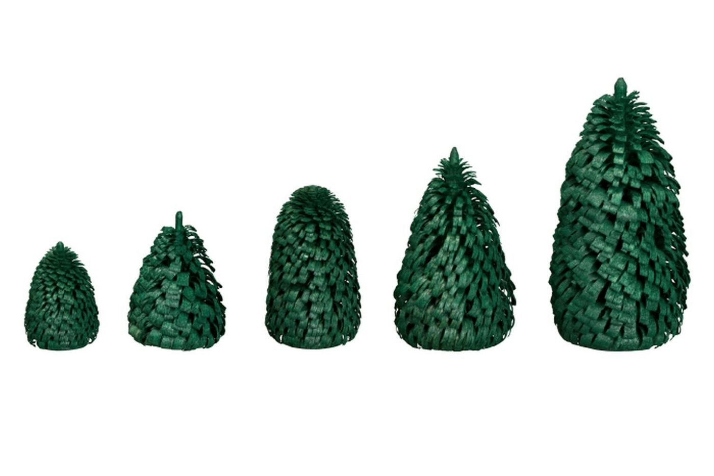 Kunstbaum Ringelbaum Winterfichte grün Holzbaum H= 3cm NEU, Höhe 3 cm, freistehend, Handarbeit von OTTO