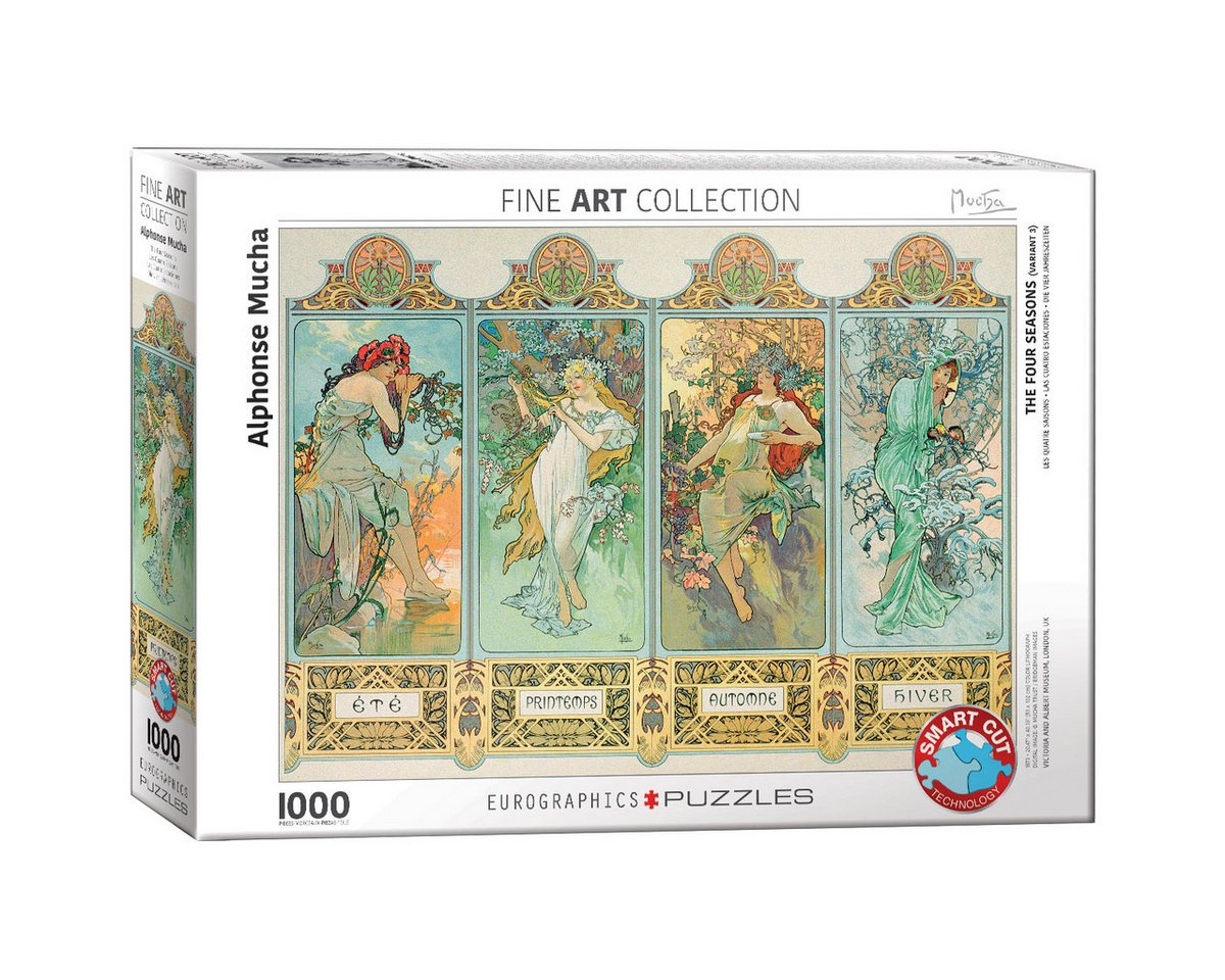 Kunstdruck 1000 Teile Puzzle - Puzzle - Alphonse Mucha - Die vier Jahreszeiten Kunstdruck 1000 Teile Puzzle - Puzzle - Alphonse Mucha - Die vier Jahreszeiten von OTTO