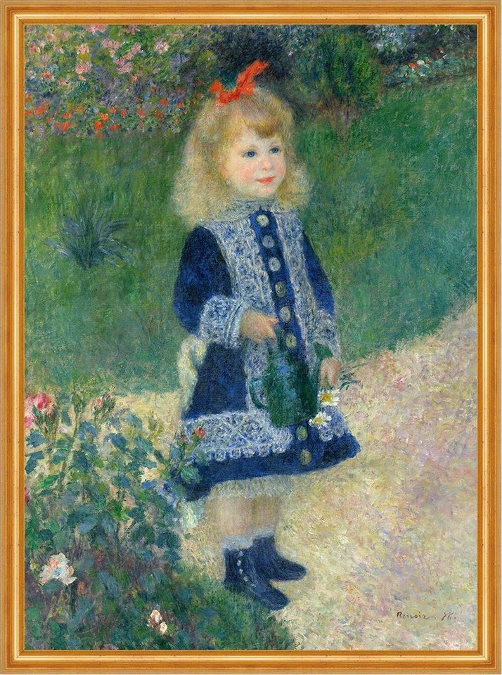BillerAntik Kunstdruck A Girl with a Watering Can Pierre-Auguste Renoir Gießkanne Mädchen B A, (1 St) von BillerAntik